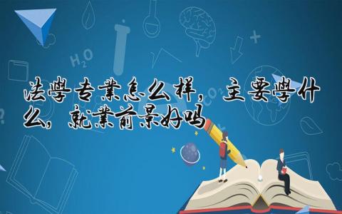 法学专业怎么样，主要学什么，就业前景好吗
