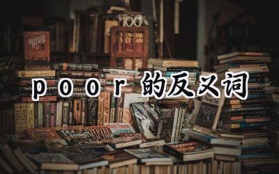 poor的反义词