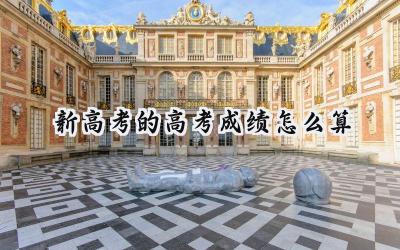 2024新高考的高考成绩怎么算