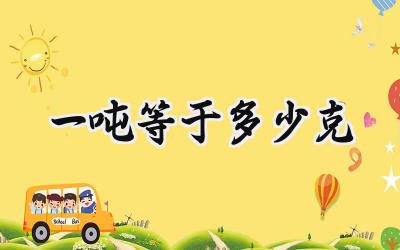一吨等于多少克