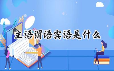 主语谓语宾语是什么