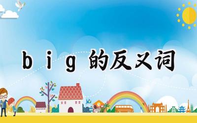 big的反义词