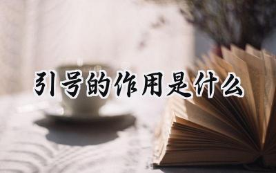 引号的作用是什么