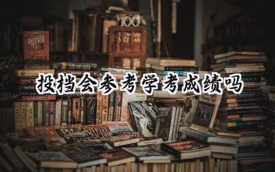 投档会参考学考成绩吗