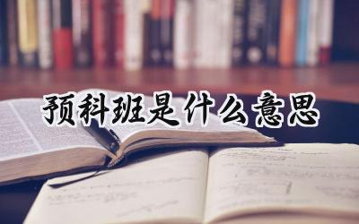 2023预科班是什么意思
