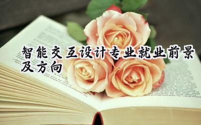 2024智能交互设计专业就业前景及方向
