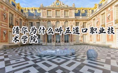 清华为什么叫五道口职业技术学院
