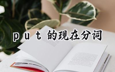 put的现在分词