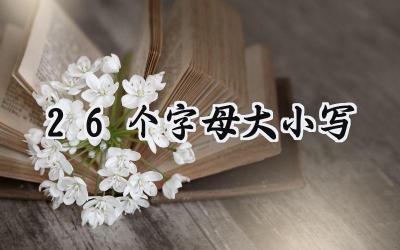 26个字母大小写