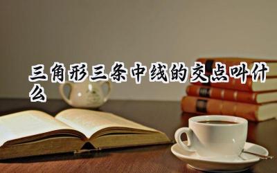 三角形三条中线的交点叫什么