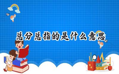 总分总指的是什么意思