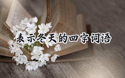 表示冬天的四字词语