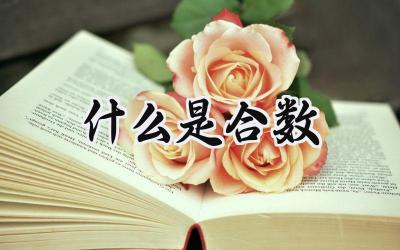 什么是合数