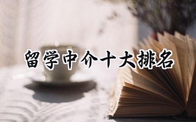2024留学中介十大排名