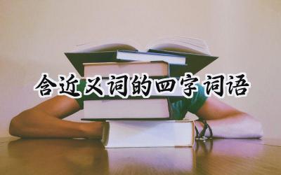 含近义词的四字词语