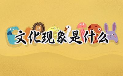 文化现象是什么