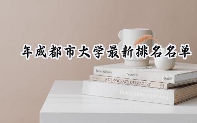 2024年成都市大学最新排名名单