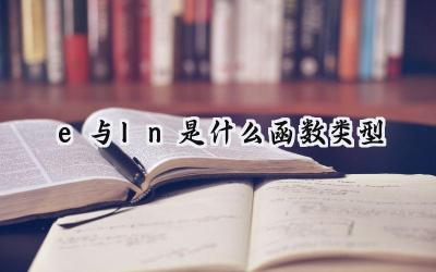 e与ln是什么函数类型