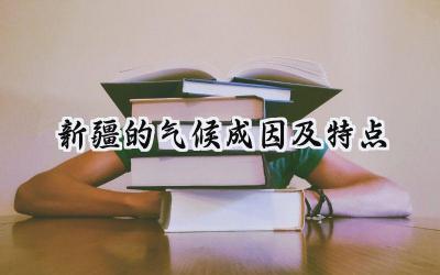 新疆的气候成因及特点