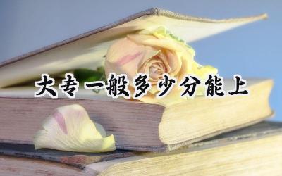 2024大专一般多少分能上