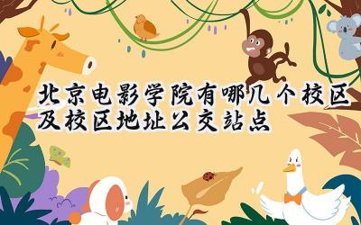 北京电影学院有哪几个校区及校区地址公交站点