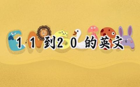 11到20的英文
