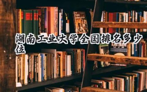 2024湖南工业大学全国排名多少位