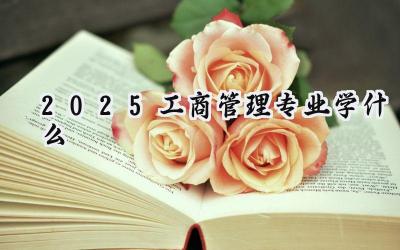 2025工商管理专业学什么