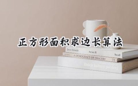 正方形面积求边长算法