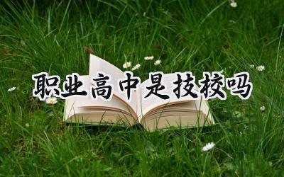 职业高中是技校吗