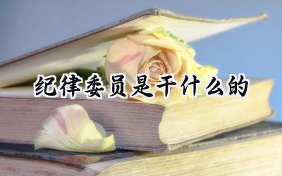 纪律委员是干什么的
