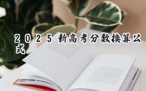 2025新高考分数换算公式