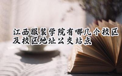 江西服装学院有哪几个校区及校区地址公交站点