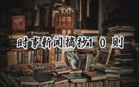 2024时事新闻摘抄10则