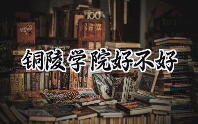 铜陵学院好不好