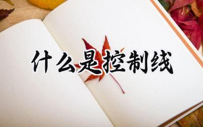 什么是控制线
